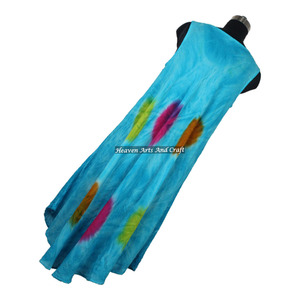 Robe de plage sexy sans manches pour femme, style parapluie, tie-dye, design coloré, en rayonne - Product Image 2