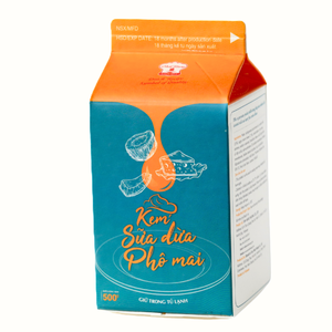 Manufacturer Shipping Direct Global Bulk Selling Beverage Non Dairy Cream Coconut <b>Cheese</b> Dessert Creamer 500G <b>HALAL</b> OEM/ODM - Product Image 1