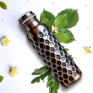 Excellent Quality Copper Water Bottle <b>drinkware</b> Keeps Water Fresh and Supports Immunity Available for Factory Price from India - Product Image 5