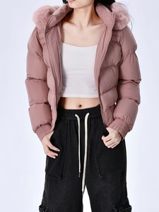 OEM Services High Quality Women <b>Puffer</b> <b>Jacket</b> New Design Women <b>Puffer</b> <b>Jacket</b> for Winter <b>Crop</b> <b>Jackets</b> Solid Color Full Sleeves - Product Image 1