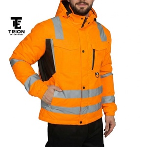 Vestes de sécurité haute visibilité pour hommes, vêtements de travail réfléchissants, vêtements d'extérieur pour les travaux de construction, les travaux routiers, les entrepôts et les travailleurs industriels - Product Image 6