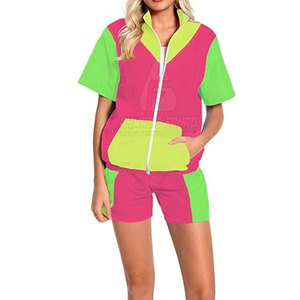 Ensemble court coupe-vent d'hiver pour femme, col montant uni, léger, décontracté, idéal pour la course, le fitness et les activités de plein air - Product Image 6