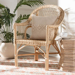 เก้าอี้หวายธรรมชาติสไตล์โบฮีเมียนที่ทันสมัยในสวน - Product Image 6