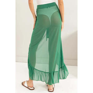 HYFVE Traje de baño Cubrir Ups Ruffle Trim Sarong Falda con volantes seductores - Product Image 5