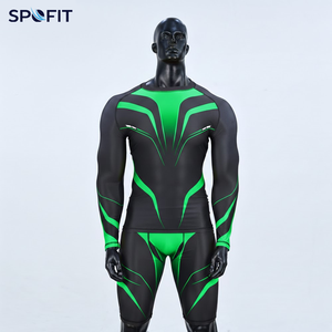 Ensemble Rash Guard Unisexe de Haute Qualité avec Logo Personnalisé Imprimé – Vêtements de Sport en Gros, Ensembles Rash Guard et Shorts MMA, Ensembles de Maillots de Compression pour Hommes - Product Image 2