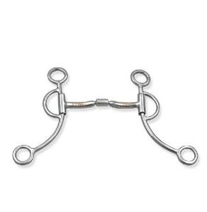 Bocado de equitación estilo cowboy Brittany Medium Lifter Twisted Lifesaver – Bocado de acero inoxidable para caballo western con rodillos de cobre para un control mejorado - Product Image 3