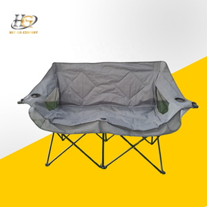 Huy Gia chaise double légère Design moderne chaise de pique-nique pliante en acier inoxydable pour l'utilisation en plein air plage Camping parc - Product Image 4