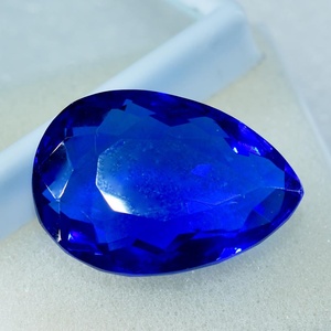 Topaze bleue naturelle certifiée, taille poire, pierre précieuse en vrac, pierre de naissance pour la fabrication de bijoux, cadeau d'anniversaire - Product Image 6