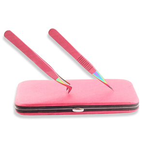 Elegant <b>Magnetic</b> Case Crafted with Durable Professional Quality <b>Material</b> Soft Velvet Protects Eyelash Tweezer Tip From Scratches - Product Image 2