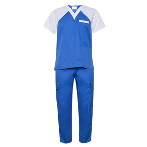 Uniformes Médicos Unisex para Hospital, Trajes Quirúrgicos Elásticos para Doctores y Enfermeras, Conjuntos Cómodos de Mezclilla M&F - Product Image 1