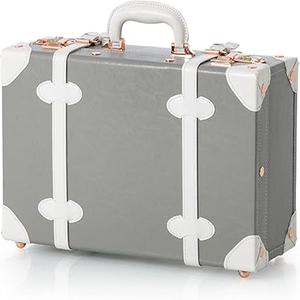 Pu Leather Vintage <b>Trunk</b> Box Pearl <b>White</b> Leather <b>Storage</b> <b>Trunk</b> Box - Product Image 5