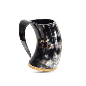Unique Style Viking Hand Engraved Horn <b>Mug</b> <b>Beer</b> and Wine Horn Tankard Horn <b>Beer</b> <b>Mug</b> Indian Exporter - Product Image 3