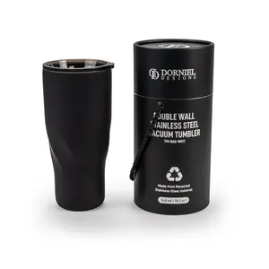 Dorniel Designs Tasse isotherme à double paroi en acier inoxydable recyclé 540 ml avec couvercle transparent Design minimaliste - Product Image 5