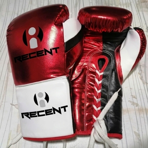 Nouveaux Gants de Boxe MMA de Haute Qualité en Cuir Véritable, Moulés sur Mesure, Imperméables, Protection UV, Logo Personnalisé, Impression Élégante, à Lacets - Product Image 1