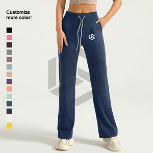 Women's Gym Pants <b>with</b> <b>Pocket</b> Solid Color Customizable Logo Fitness <b>Leggings</b> Wholesale Butt Yoga <b>Leggings</b> - Product Image 2