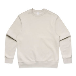 <b>Mens</b> Solid Grey Crewneck Sweatshirt Thick Cotton Rich Athletic Fleece <b>Pullover</b> Blank Street Wear Everyday Essential Jumper - Product Image 3