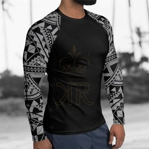 Camiseta de Compresión Personalizada para Jiu Jitsu Brasileño (BJJ), Sin Gi, para Grappling, MMA, Secado Rápido, Ropa Deportiva de Entrenamiento - Product Image 3