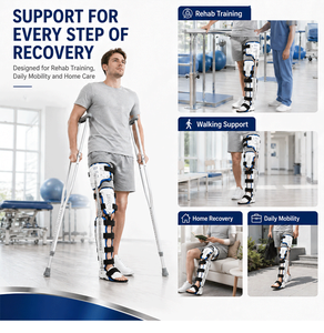 Orthèse respirante de fixation articulaire <span class=keywords><strong>pour</strong></span> hanches, sacrum, taille, genoux, chevilles et pieds, support <span class=keywords><strong>pour</strong></span> fractures fixées des membres inférieurs - Product Image 4