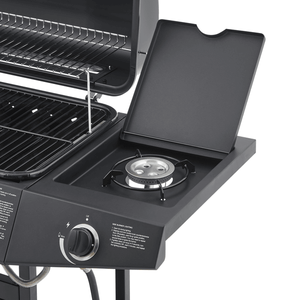 Barbecue a Gas Propano a 6 Bruciatori con Fornello Laterale, Potenza 59000 BTU, Griglie in Acciaio Inox Smaltato, Barbecue ad Alte Prestazioni - Product Image 3