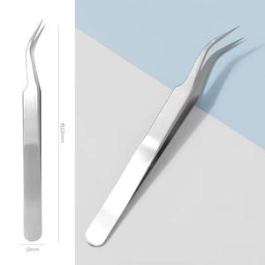 แหนบดึงขนตาสแตนเลสสีชมพู ปลายเรียบ ความยาว 122 มม. อุปกรณ์แต่งหน้า - Product Image 6