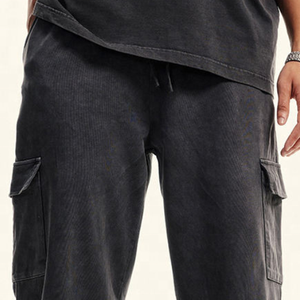 Nouveau luxe lavé jambes larges hommes Baggy Track pantalon décontracté survêtement pantalon pour hommes pantalon ample pantalon de survêtement homme pantalon - Product Image 2