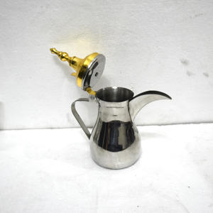 FABRICANTE DE CAFETERA DE TÉ DALLAH ÁRABE DE DISEÑO ELEGANTE DE LA INDIA DALLAH ÁRABE EID DECORACIÓN RAMADAN DRINKWARE FABRICANTE DE REGALOS - Product Image 2