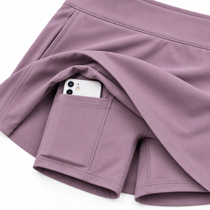 Women's High Waist Asymmetrical Sporty <b>Mini</b> <b>Skirt</b> Solid Color Breathable Spandex Polyester <b>Skirt</b> With Slit Design All Seasons - Product Image 4