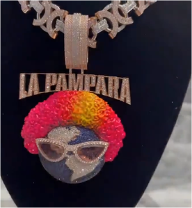 Collar Personalizado con Incrustaciones de Diamantes de Imitación VVS, Plata de Ley 925, Chapado en Oro de 18K, Estilo Hip Hop, Lujoso y Elegante - Product Image 2