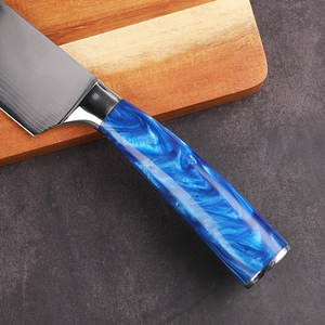 Professional Hand Forged Eco-Friendly Dishwasher Safe Damascus Steel Chef <b>Knife</b> Razor <b>Sharp</b> <b>Kitchen</b> Cooking <b>Knife</b> Premium Resin - Product Image 5