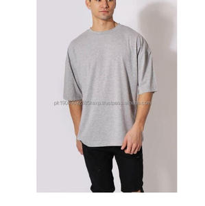 T-shirts pour hommes en coton à manches courtes, légers, respirants, sans logo, grandes tailles, couleurs unies vives, en vrac - Product Image 1