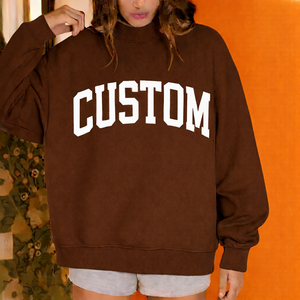 Women Long Relaxed Oversize Mockneck Sweatshirt Soft Casual <b>Winter</b> Pullover Street Fashion <b>Top</b> Front - Product Image 3