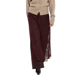 กระโปรงแม็กซี่ลูกไม้สีพื้นสำหรับผู้หญิง เอวธรรมชาติ ผ้าซีทรู แต่งระบาย สวยสง่า ทรงเอ ยาว ใส่สบายสำหรับฤดูร้อน รับผลิตแบบ OEM ODM ขายส่งตามสั่ง - Product Image 6