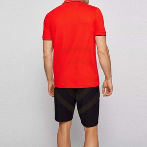 Ensemble de vêtements de sport pour hommes, polos et shorts d'entraînement personnalisés OEM, coupe ajustée, coton, vente en gros - Product Image 3