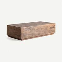 Table basse rectangulaire pliable rustique de luxe moderne 150 cm en bois massif recyclé, faite à la main, personnalisable, meubles de salon