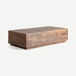 Modern <b>Rustic</b> Rectangular coffee <b>table</b> 150 cm recycled Solid <b>Wood</b> Coffee <b>Table</b> Handmade Living Room Furniture - Product Image 6