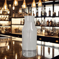 Carafe à vin en verre borosilicate personnalisable pour restaurants, bars, salons, capacité de 40 oz, style américain, marquage manuel AARK