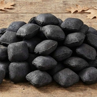 Charbon de coco premium pour barbecue, briquettes en forme de coussin, haute teneur en carbone, longue durée de combustion, exportateur fabricant d'Inde