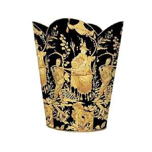 Cubo de basura metálico en tonos cálidos que aporta un aspecto profesional y organizado a oficinas y espacios comerciales, recién llegado a un precio impresionante. - Product Image 3