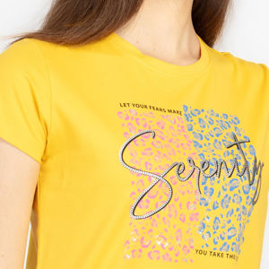 Camiseta de Moda para Mujer, Diseño Casual con Logotipo Personalizado, Cuello Redondo, Camiseta Estampada al por Mayor - Product Image 3