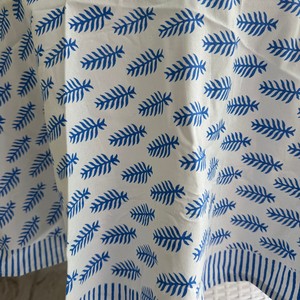Nappe en coton faite à la main, écologique, taille personnalisée, motif floral classique, durable, lavable, pour célébrations, fêtes et événements - Product Image 4