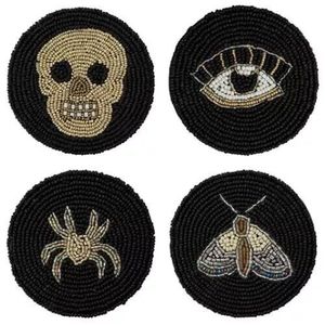 Premium Easter Holiday Seed Beaded <b>Coaster</b> Set Rabbit Design <b>Drink</b> <b>Coasters</b> <b>For</b> Dining Coffee Tables Party Favors And Gifts - Product Image 2