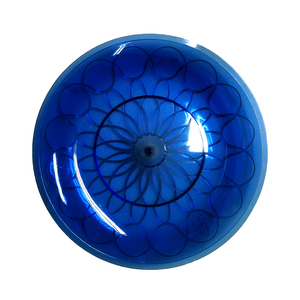Bandejas de Plástico Azules y Verdes con Diseño Floral, Forma Redonda, Plato para Servir, Material PS - Product Image 5