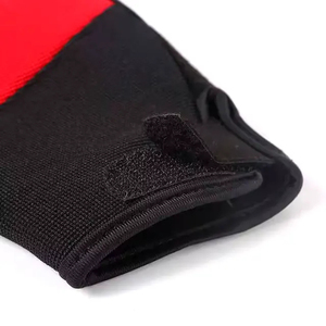 Gants de travail en cuir de chèvre assemblé avec dos en tissu coton interlock respirant, gants de conduite en cuir confortables pour la sécurité des mains - Product Image 6