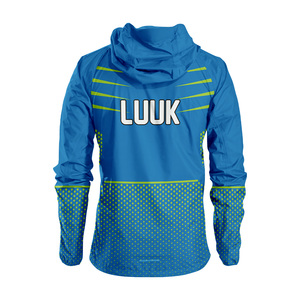 Custom Logo Sublimated Hooded Windbreaker <b>Jacket</b> Nylon Coated <b>Lightweight</b> <b>Rain</b> <b>Jacket</b> for Sports Fitness and Casual Wear - Product Image 5