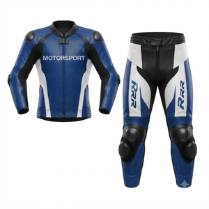 Traje de Motociclismo de Cuero Vacuno/Canguro para Hombre, Mono de Carreras de 1 Pieza, Hecho a Medida, Protección Nivel 2 CE - Product Image 1