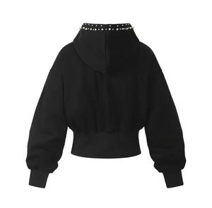Sweat-shirt à capuche unisexe uni, coupe classique, décontracté, avec poche sur la manche, tricoté, 100% coton, anti-plis, anti-boulochage, 260g - Product Image 5