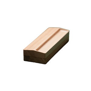 Boîte à stylos en bois écologique en bois d'acacia, étui à stylos pour Thanksgiving, poli, avec logo gravé sur mesure - Product Image 1