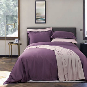 Good Quality Embroidery Duvet Cover Plain Bedsheet Set <b>Silk</b> Bamboo Cotton Bed <b>Sheets</b> Luxury Bedding Sets With Pillow Case - Product Image 2