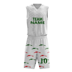 Conjunto de Uniforme de Baloncesto Personalizado, Estilo Equipo de EE. UU., Sublimado, 100% Poliéster Transpirable, Sin Mangas, Bajo MOQ, Fabricante - Product Image 5