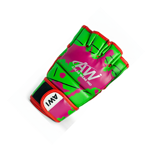 ถุงมือ MMA ยี่ห้อ Askar Wear สีเขียวชมพู แบบครึ่งนิ้ว ปิดด้วยเวลโคร สำหรับฝึกศิลปะการต่อสู้ ใช้ได้ทั้งชายและหญิง - Product Image 1